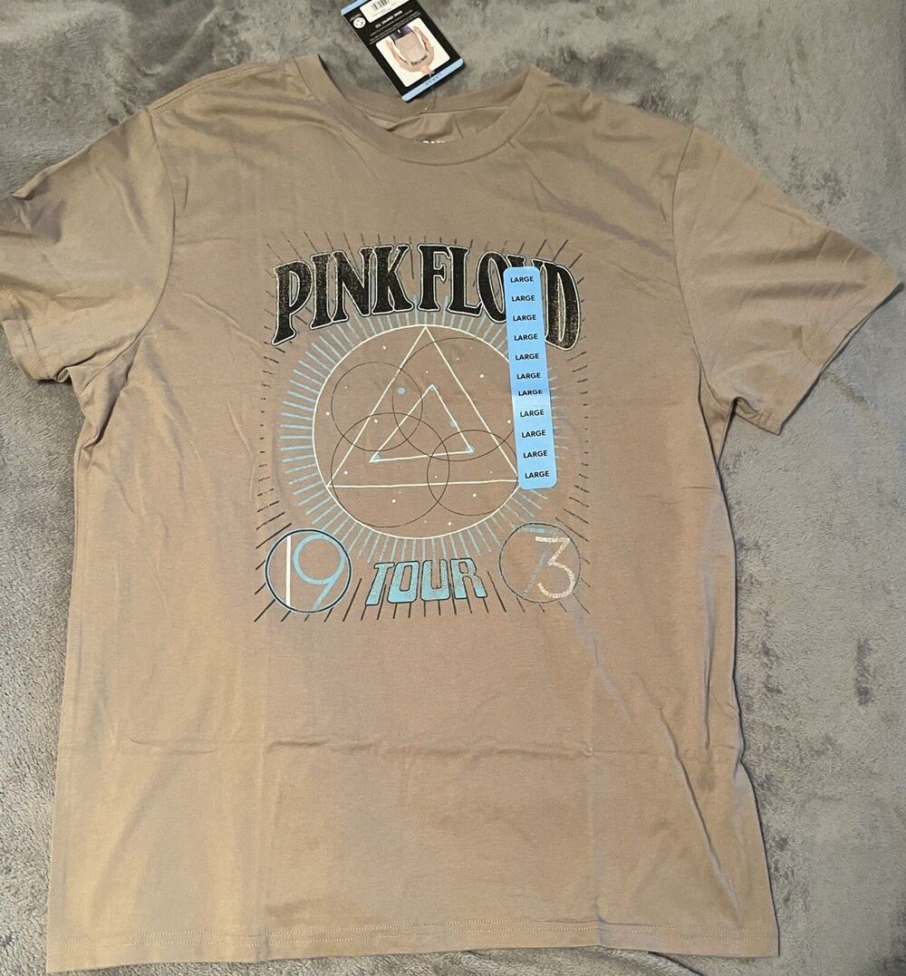 PINK FLOYD Men's Soft  Band Logo  Steeple Gray T-Shirt Size Medium NEW